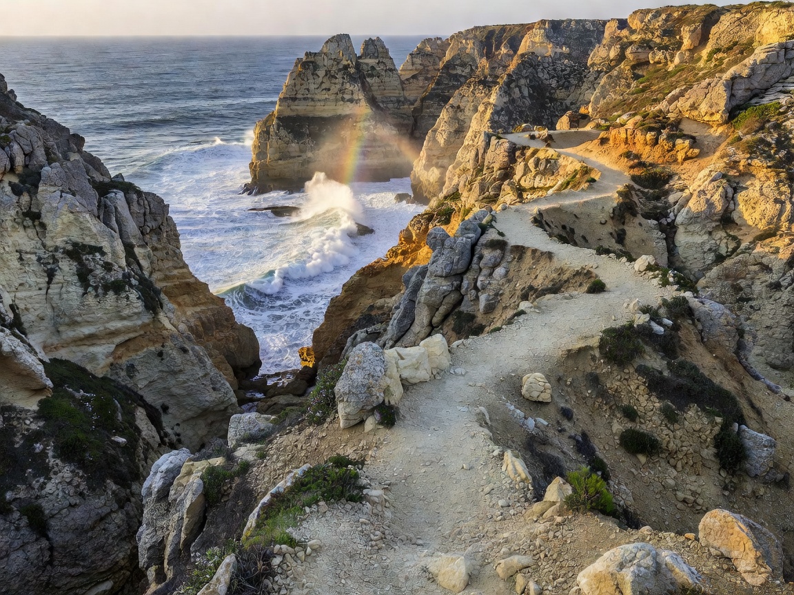 Seven Hanging Valleys hiking trail Algarve sea cliff pathway